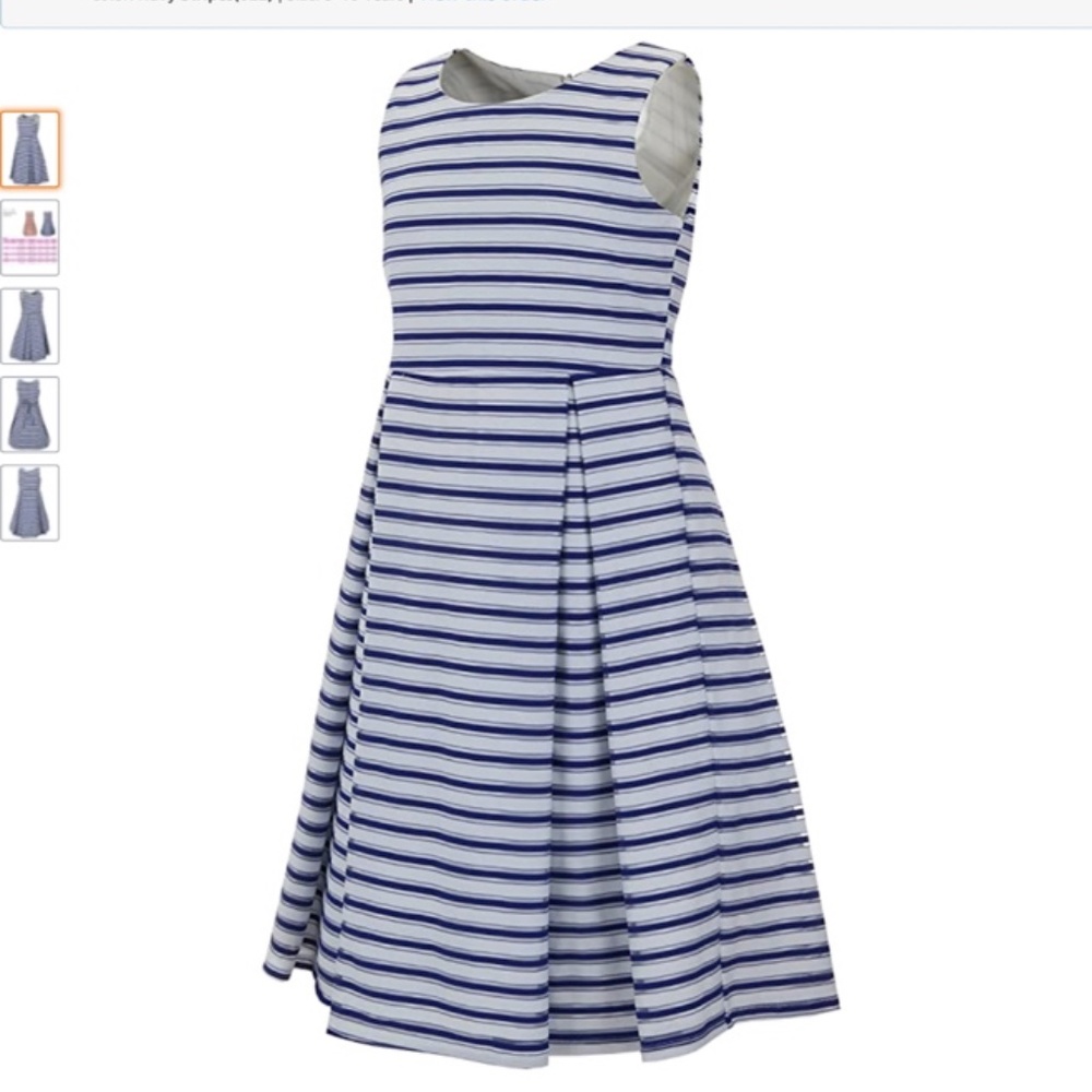 Emma Riley Girls Classic Sleeveless Pleated Skirt